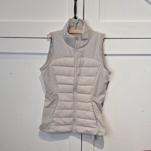 Halara Light Gray Quilted Vest
